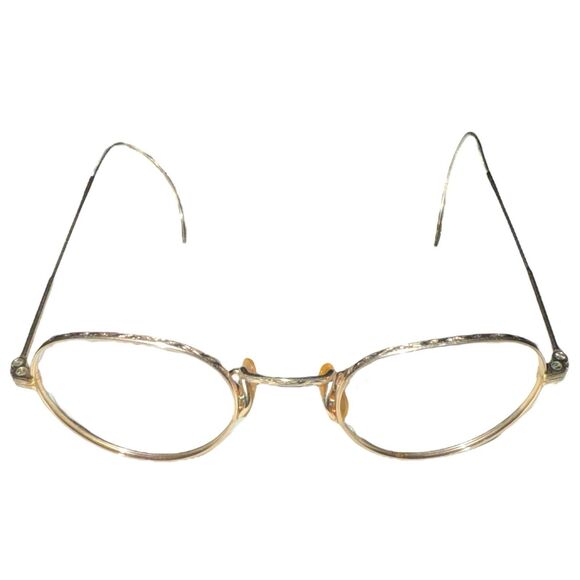 1920s 12K Gold Filled Art Deco Round Eyeglass Frames Ful-Vue Vintage 40-18-145 - Picture 11 of 12